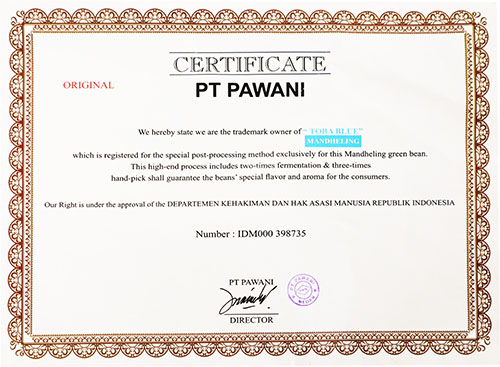 パワニー社　原産地証明書2025