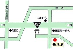 鶴庄庵地図
