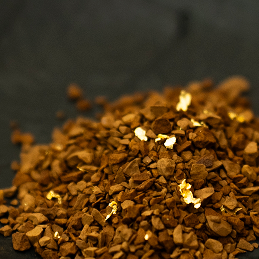 金箔入りフリーズドライインスタントコーヒー