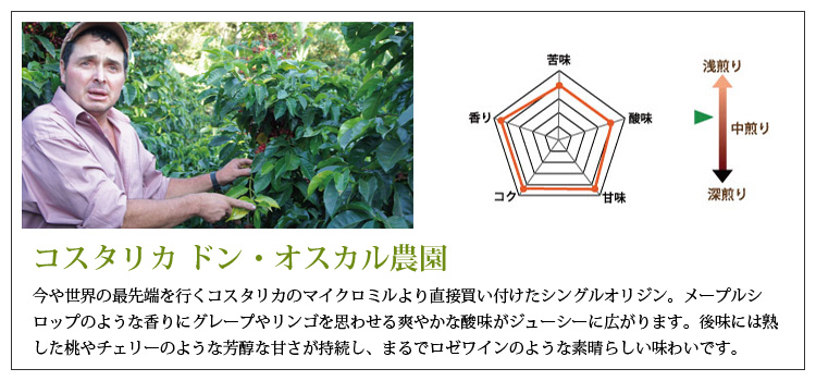 コスタリカ ドン・オスカル農園説明