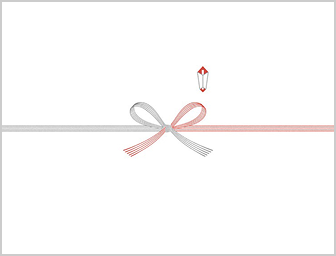 赤白水引 蝶結び